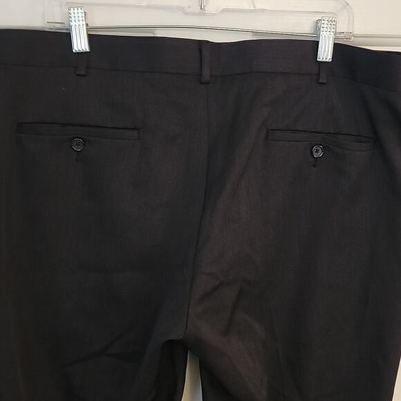 Perry Ellis 38x30 Mens Dark Charcoal Dress Pants - Picture 7 of 9